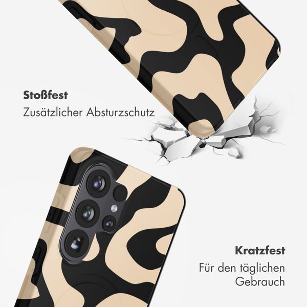 Selencia Vivid Back Cover Samsung Galaxy S26 Ultra - Art Wave Black