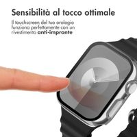 imoshion Full Cover glänzendes Hard Case Apple Watch 7 / 8 / 9 - 41 mm - Silber