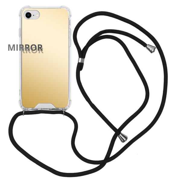 imoshion Mirror Backcover mit Band Gold iPhone SE (2022 / 2020) / 8 / 7