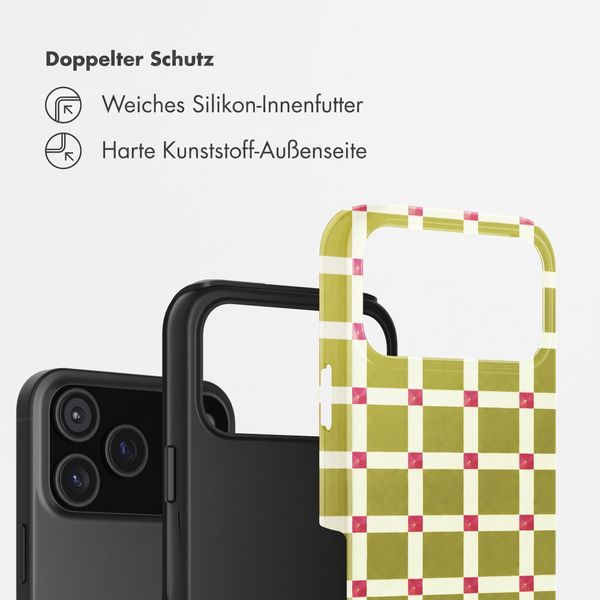 Selencia Vivid Back Cover Apple iPhone 18 Pro / 17 Pro - Check This Olive