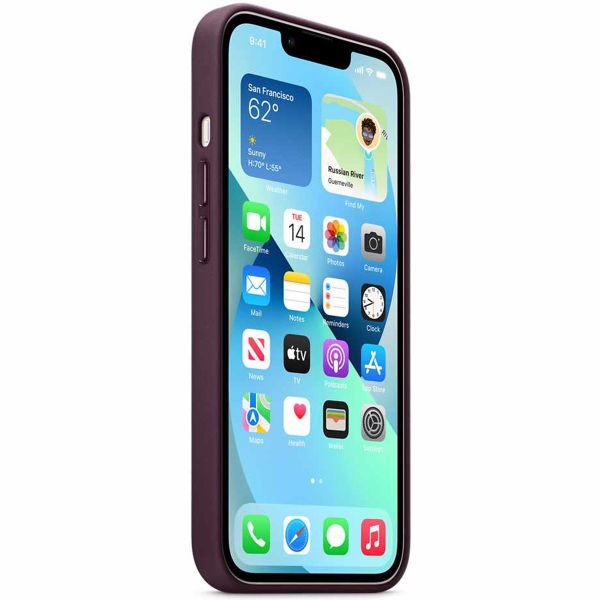 Apple Leder-Case MagSafe Apple iPhone 13 - Dark Cherry