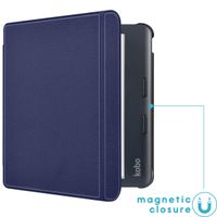 imoshion Slim Hard Case Sleepcover mit Stand für das Kobo Libra Colour - Dunkelblau