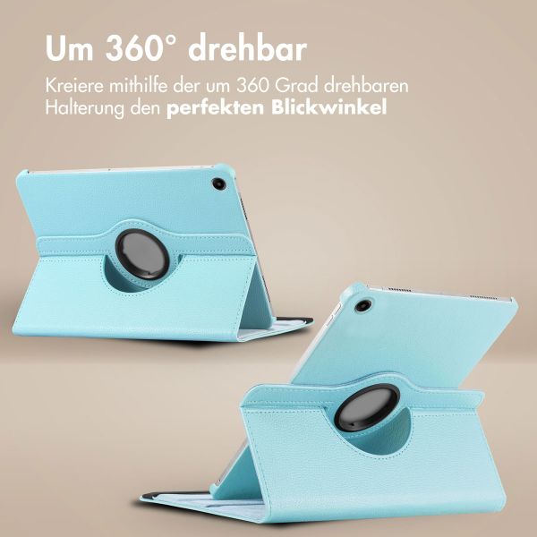 imoshion 360° drehbare Klapphülle Samsung Galaxy Tab A9 Plus - Hellblau