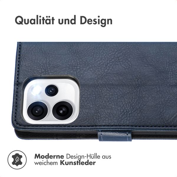 imoshion Luxuriöse Klapphülle Oppo Reno15 Pro (5G) - Dunkelblau