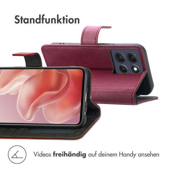 imoshion Luxuriöse Klapphülle Motorola Moto G86 - Braun