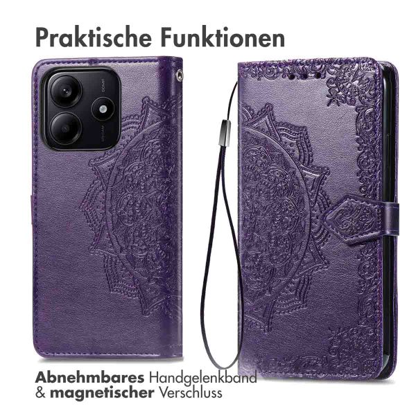 imoshion Mandala Klapphülle Xiaomi Redmi Note 14 (5G) - Violett