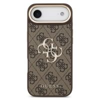 Guess 4G Metal Logo Back Cover Apple iPhone Air - Gold Edge - Brown