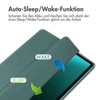 imoshion Trifold Hardcase Klapphülle Samsung Tab S10 Plus / Tab S9 FE Plus / Tab S9 Plus 12.4 Zoll - Grün