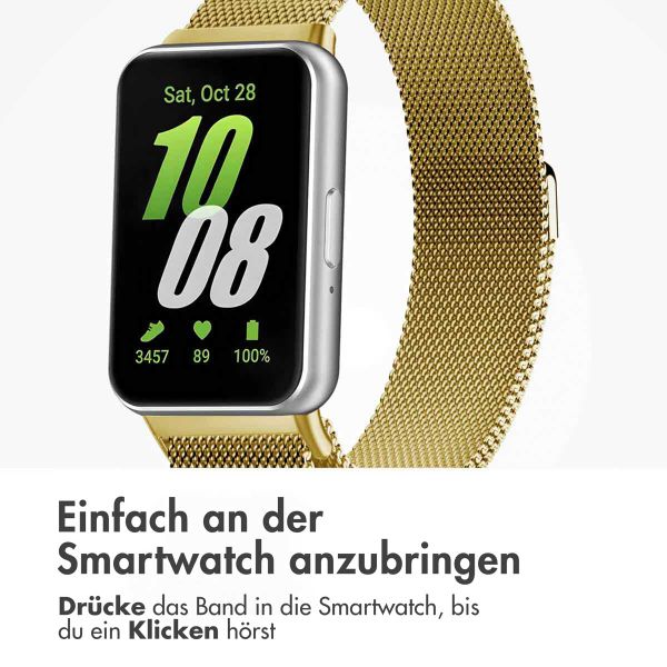 imoshion Mailändische Magnetarmband für das Samsung Galaxy Fit 3 - Gold