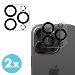 imoshion Kameraprotektor aus Glas 2er-Pack für das Apple iPhone 16 Pro / 16 Pro Max - Schwarz