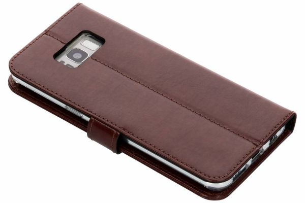 Valenta Klapphülle Leather Braun für das Samsung Galaxy S8 Plus