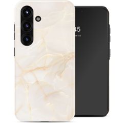 Selencia Vivid Rückabdeckung mit MagSafe Samsung Galaxy S25 - Golden Beige Marble
