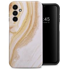 Selencia Vivid Tough Back Cover für das Samsung Galaxy A15 (5G/4G) - Chic Marble Gold