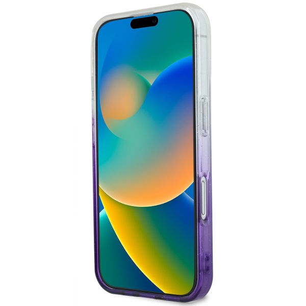 Guess MagSafe IML Glitter Gradient Case Apple iPhone 16 - Purple