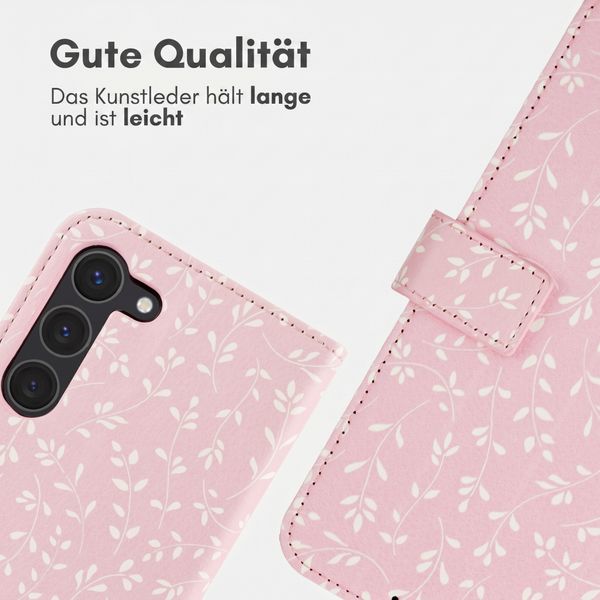 imoshion Design Klapphülle Samsung Galaxy S23 - Pink Bazaar Flowers