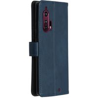 imoshion Luxuriöse Klapphülle Motorola Edge Plus - Dunkelblau