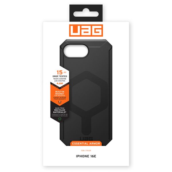 UAG Essential Armor MagSafe iPhone 16e - Schwarz