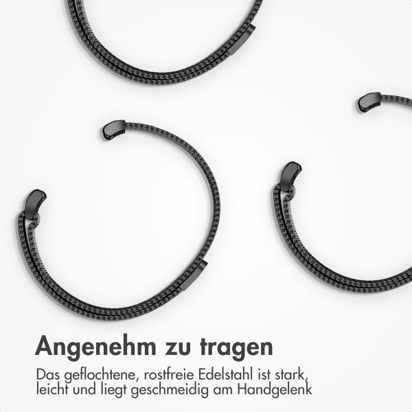 imoshion Magnetisches Milanaise Armband für das  Samsung Galaxy Watch 8 (40/44mm) / Classic (46mm) - Schwarz