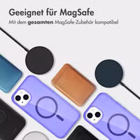 imoshion Sparkle Back Cover mit MagSafe für das Apple iPhone 14 - Glitzer Violett