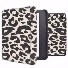 imoshion Design Slim Hard Case Sleepcover mit Stand Kobo Libra 2 / Tolino Vision 6 - Leopard