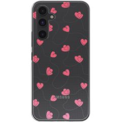 imoshion  Design Hülle für das Samsung Galaxy A54 - Dusty Rose Connected Hearts