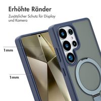 Accezz Ring Stand Backcover mit MagSafe Samsung Galaxy S25 Ultra - Blau