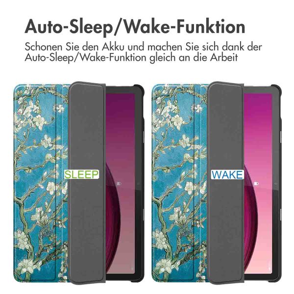 imoshion Design Trifold Klaphülle Lenovo Tab M10 5G - Green Plant