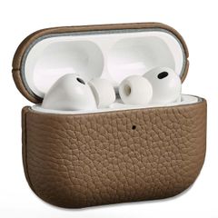 Accezz Echtes Leder Case Apple AirPods Pro 3 - Taupe