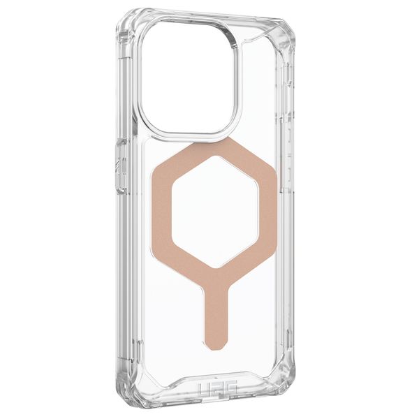 UAG Plyo Backcover MagSafe für das iPhone 15 Pro - Ice / Rose Gold