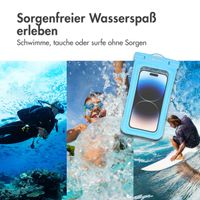 imoshion Universeller, wasserdichter Beutel - wasserdichte Smartphonehülle - Hellblau