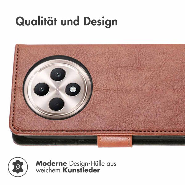 imoshion Luxuriöse Klapphülle Oppo Reno 12F 5G - Braun