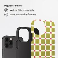 Selencia Vivid Back Cover Apple iPhone 12 - Check This Olive