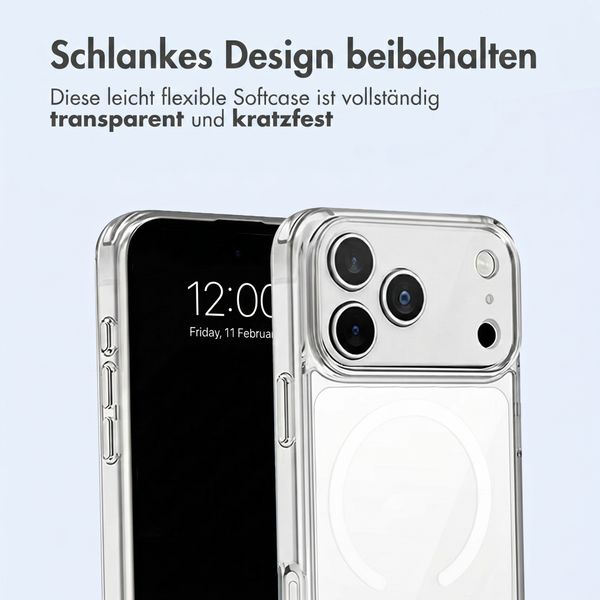 imoshion Protective Back Cover mit MagSafe Apple iPhone 18 Pro / 17 Pro - Transparent
