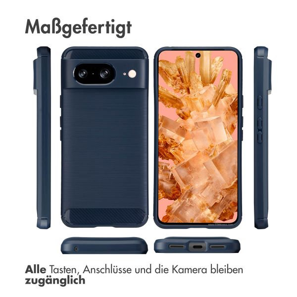 imoshion Brushed Back Cover für das Google Pixel 8 - Dunkelblau