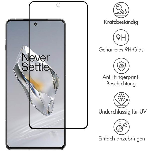 Accezz Full Cover Screen Protector aus gehärtetem Glas OnePlus 12