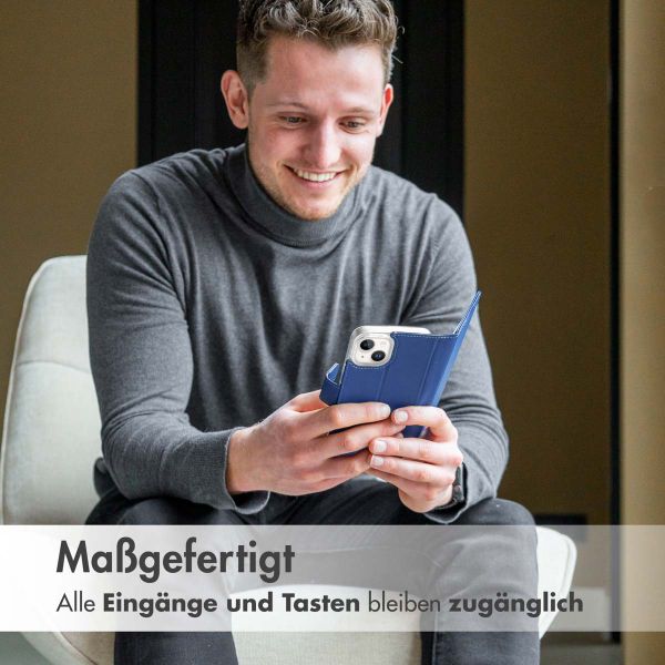 Accezz Wallet TPU Klapphülle für das Apple iPhone 14 Pro Max - Dunkelblau