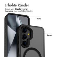 Accezz Rugged Frosted Back Cover mit MagSafe Samsung Galaxy S24 Plus - Schwarz