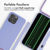 imoshion Silikonhülle mit Band für das iPhone 15 Pro Max - Violett