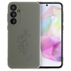 imoshion Design Hülle für das Samsung Galaxy A35 - Floral Green