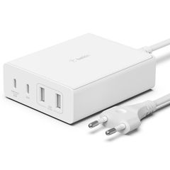 Belkin ﻿Boost↑Charge™ GaN Pro Adapter 4 Ports - USB-A (2x) und USB-C (2x) - 108W - Weiß