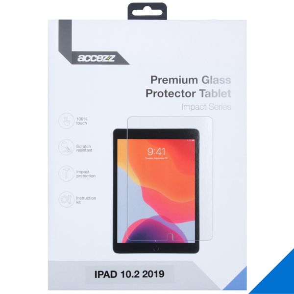 Accezz Premium Bildschirmschutz aus Glas Apple iPad 9 (2021) 10.2 Zoll / iPad 8 (2020) 10.2 Zoll / iPad 7 (2019) 10.2 Zoll