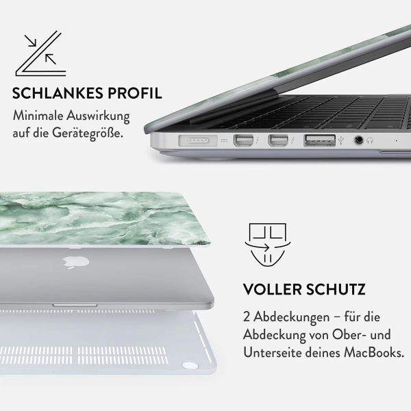 Burga Hardshell Hülle Apple MacBook Air 13 Zoll (2022 / 2024 M3 chip / 2025 M4 chip) - Pistachio Cheesecake