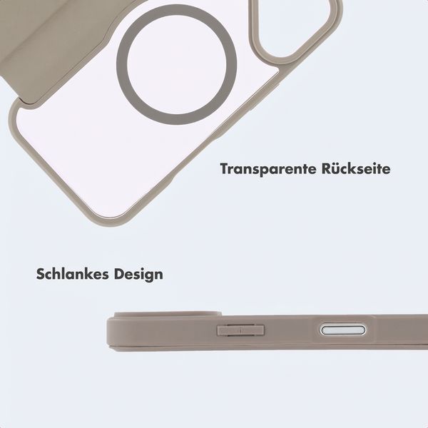 imoshion Transparente Bookcase mit MagSafe Apple iPhone 17 - Beige