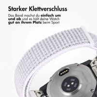 imoshion QuickFit® Nylon Armband -   Garmin 22 mm Anschluss - Größe L/XL - Weiß