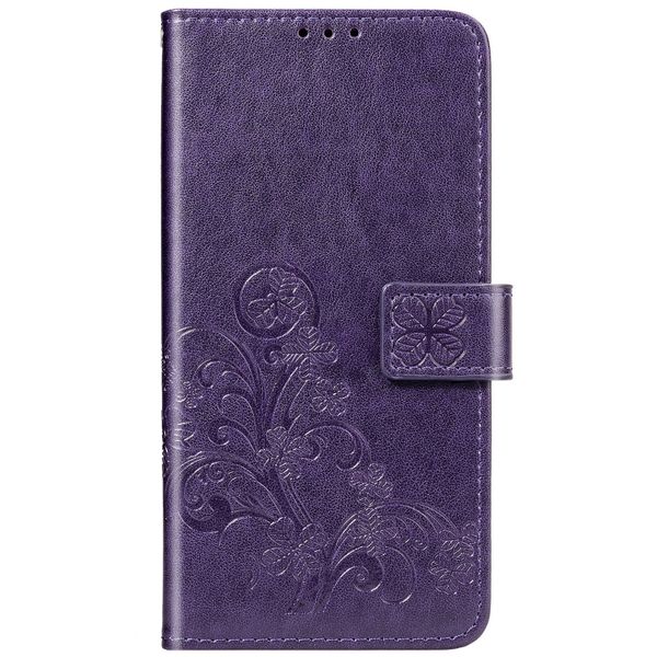 Kleeblumen Klapphülle Violett für das Sony Xperia 10 II