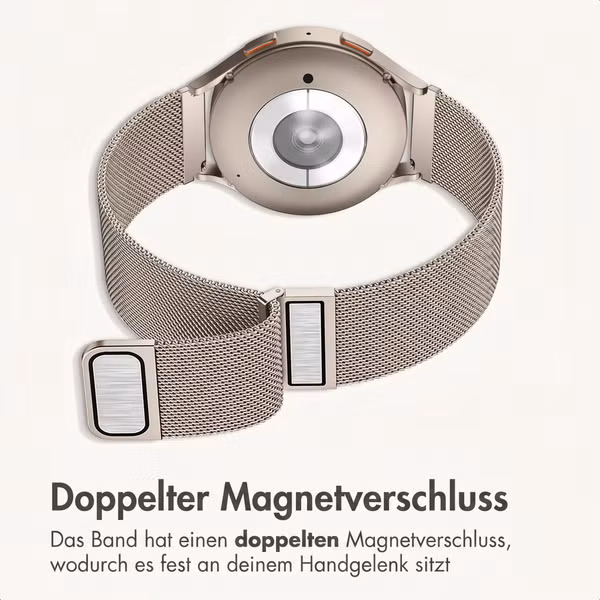 imoshion Mailändische Magnetarmband -   Universelle 20 mm Anschluss - Starlight