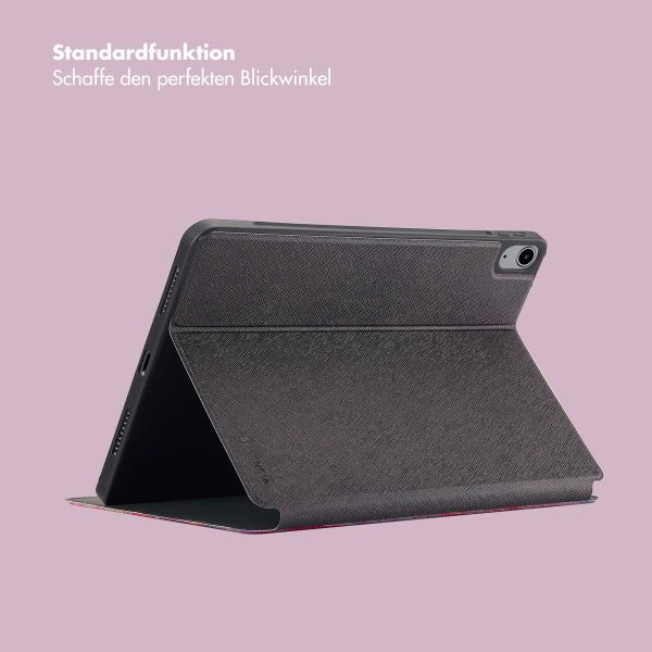 Selencia Vivid Klapphülle Apple iPad Air 11 Zoll (2025) M3 / (2024) M2 / Air 5 (2022) / Air 4 (2020) - Marble Plum