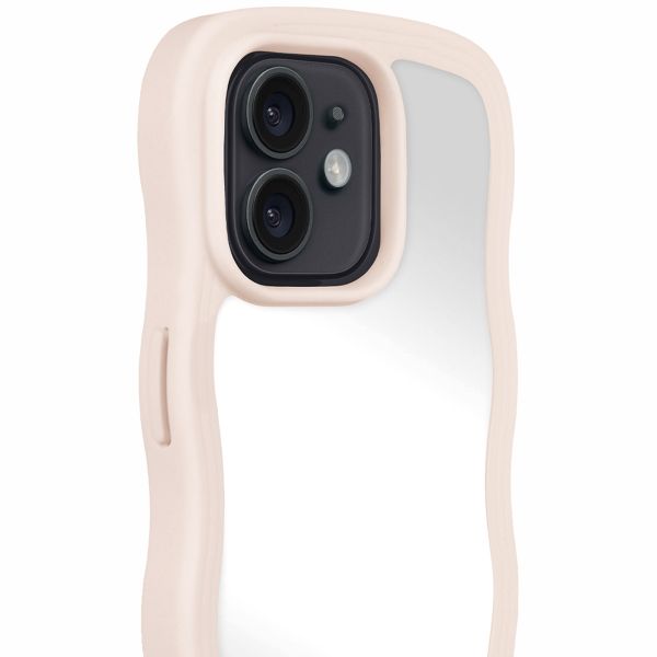 Holdit Wavy Case für das iPhone 12/12 Pro - Light Beige / Mirror