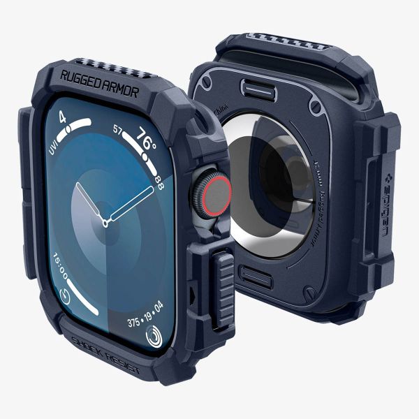 Spigen Rugged Armor™ Hülle für Apple Watch Series 10 - 42 mm - Navy Blue