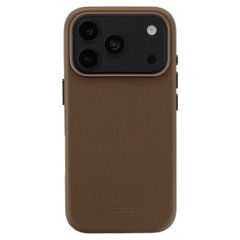 Accezz MagSafe Leather Backcover Apple iPhone 18 Pro / 17 Pro - Kaffeebraun